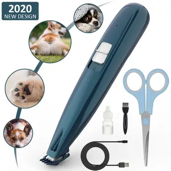 

New Pet Foot Hair Clippers With Led Light Professional Pet Hair Trimmers Low Noise USB Rechargeable Electric Clippers For Hair