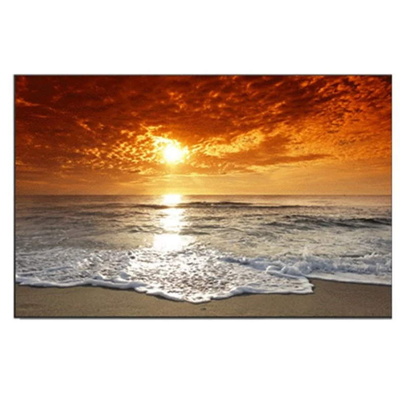 

Sunsets Natural Sea Beach Landscape Posters and Prints Canvas Painting Panorama Scandinavian Wall Art Picture for Living Room