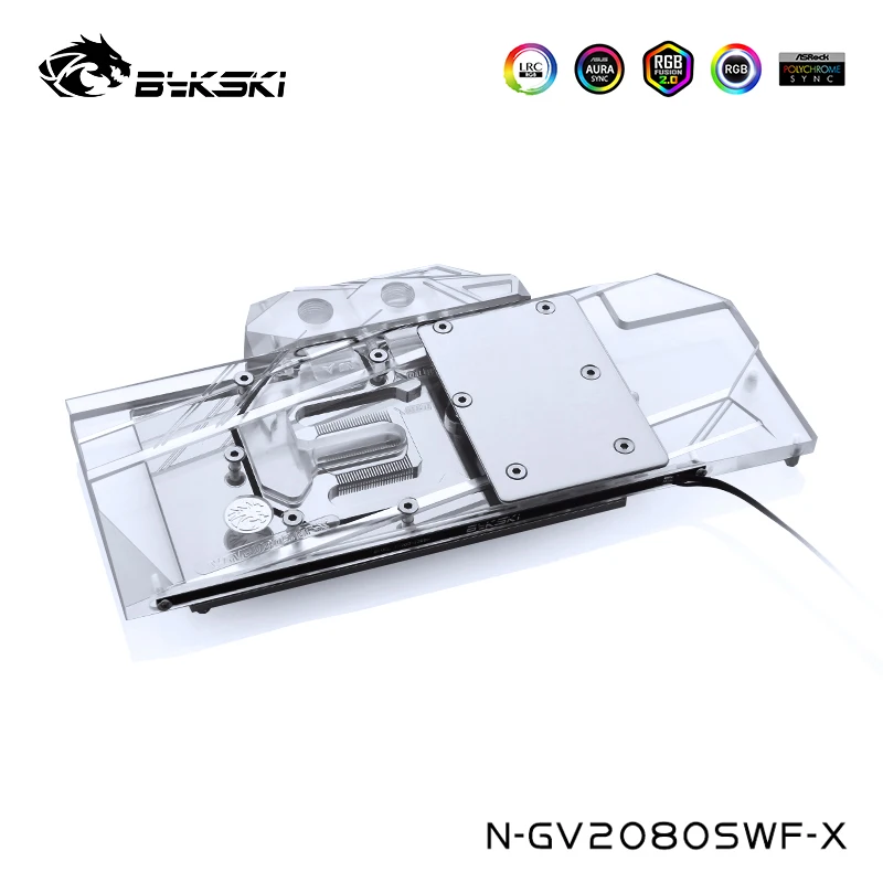 Bykski GPU Water Block Fit Gigabyte RTX2080 (Super) WINDFORCE OC 8G RTX 2070 Rev 1.0 2.0 N-GV2080SWF-X | Компьютеры и офис