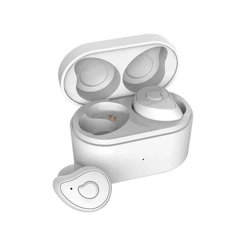 TWS беспроводные Bluetooth наушники 5,0 бас Высокое качество Музыка Спорт вкладыши устойчивое гарнитура водонепроницаемые наушники для телефона - Цвет: Белый