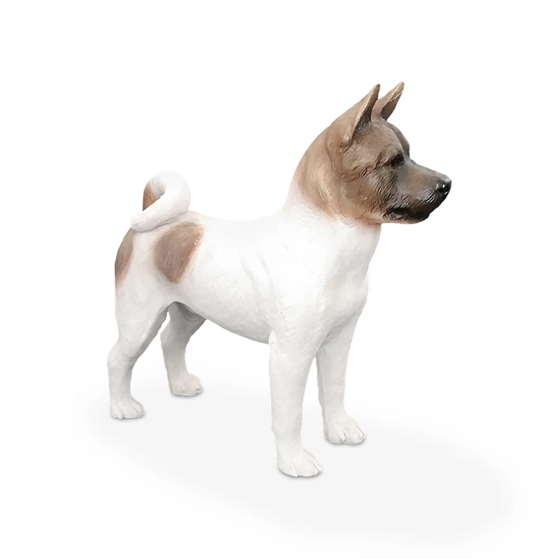 

JJM Japanese Akita Dog Car Decoration Toy PVC Model Pet Figure Canidae Animal Collector Educational for Children Adults Gift