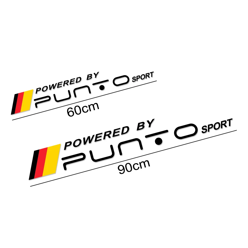 2 шт. наклейки для украшения кузова автомобиля для Fiat Punto Motorsports светоотражающие автомобильные наклейки виниловые спортивные наклейки аксессуары для автомобиля