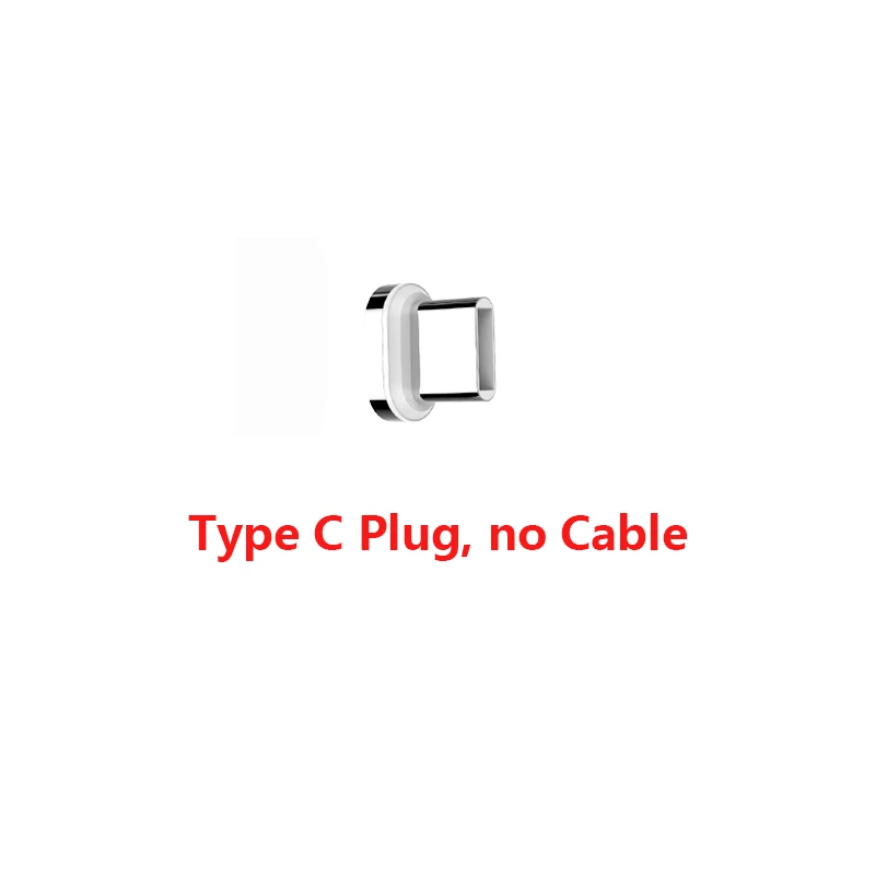 Магнитный кабель 3A быстрое зарядное устройство Micro usb type C зарядное устройство для iPhone XS Max samsung Зарядка 90 градусов магнит шнур для телефона Android - Цвет: Type C plug no cable