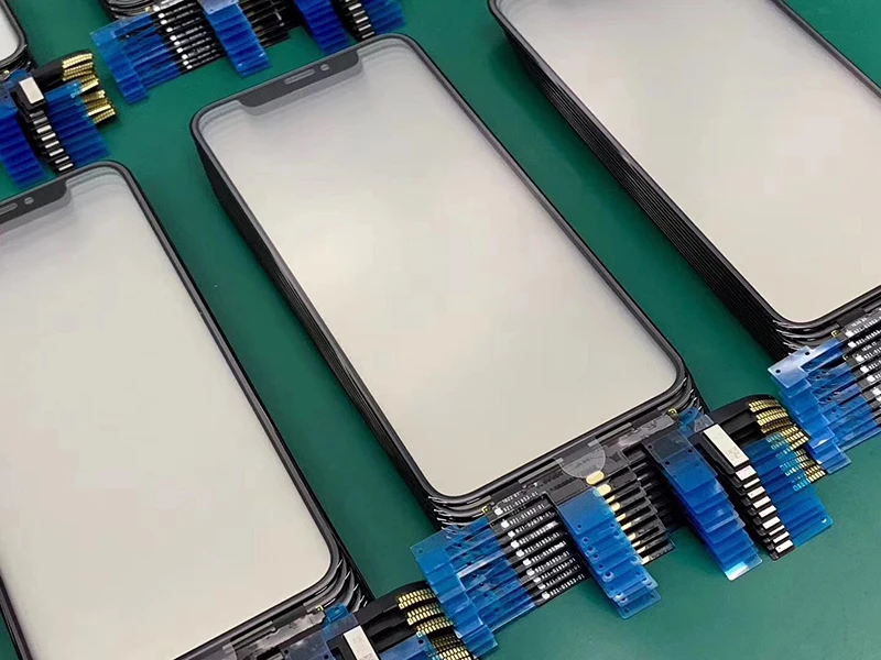 Для iPhone X качественный ЖК-дисплей сенсорный экран передняя внешняя стеклянная панель с гибкий кабель, сменные детали