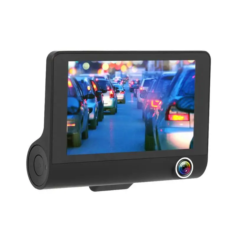 4 дюйма 1080P Автомобильный видеорегистратор зеркало заднего вида dvr Ultra HD ночное видение с камерой заднего вида Присоска на лобовое стекло