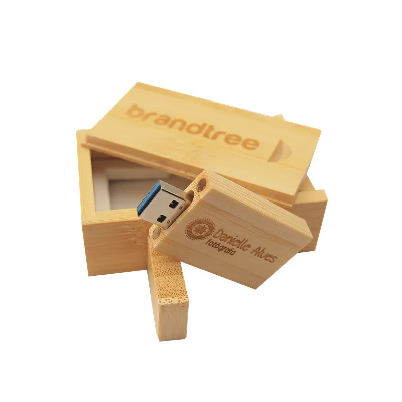 Персонализированный логотип натуральное дерево USB флэш накопитель Usb 3 0 64 ГБ 32