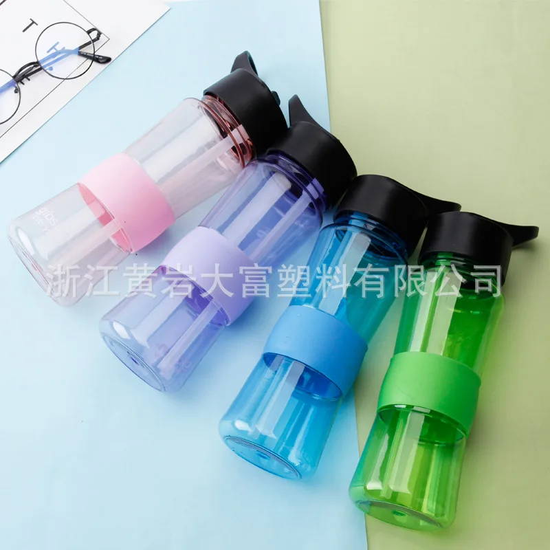 

Dafu 24oz Portable L Heat Resistant with Silicone Ring Straw Cup Portable Suction Nozzle Direct Drinking Sports Bottle