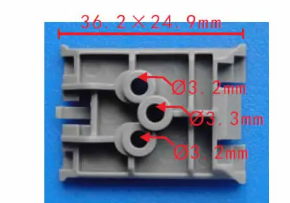 100x OEM дверные панели карты Столб отделкой зажимы для RENAULT 7703077469 9345ZN - Название цвета: 966