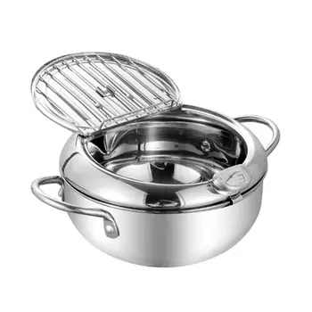 

1 PC Thermometer Frying Pot Frying Pan for Kitchen Home Gas Stove