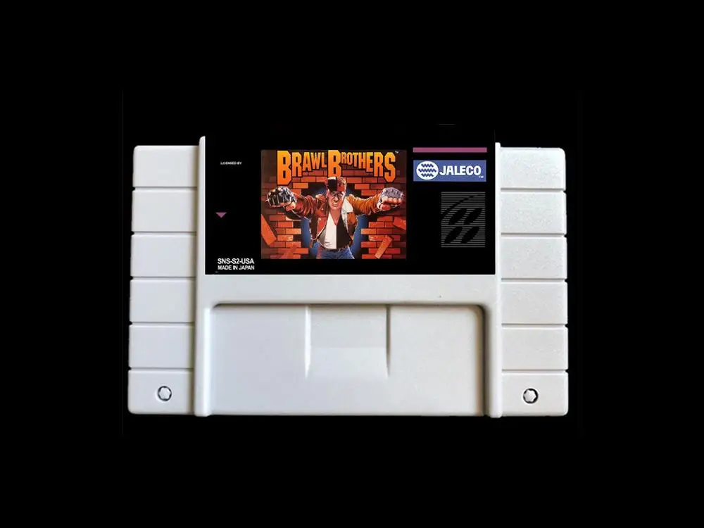 Brawl Brothers USA-NTSC Версия 46 контактов Видеоигры карта NTSC Версия для ретро видеоигр Консоль