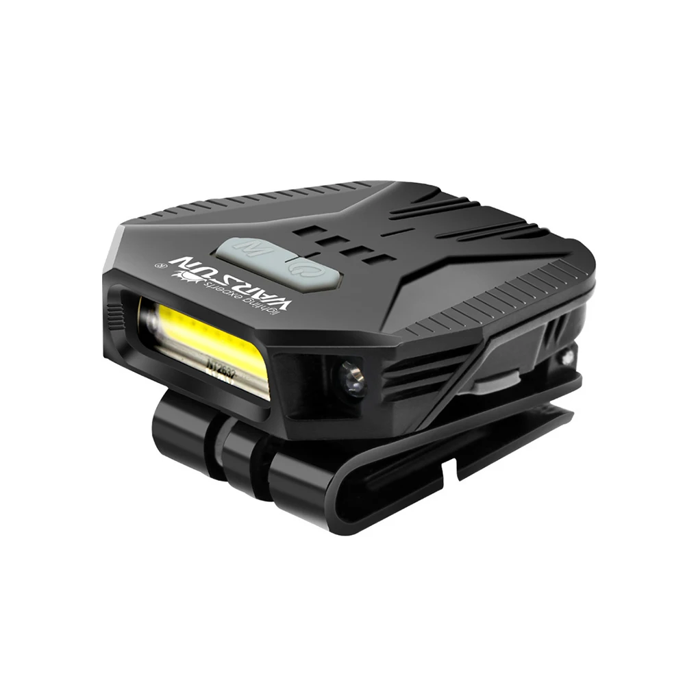 

4 Files COB LED Induction Hat Clip Lights Headlight Fishing Touch Sensor Headlamp USB Rechargeable Cap Head Lantern Dog Walking