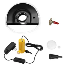 Meuleuse d'angle en acier au carbone 12V 120mm 30W, protection contre la poussière, fente d'eau, couvercle de protection et pompe à eau, ensemble d'outils de meulage humide
