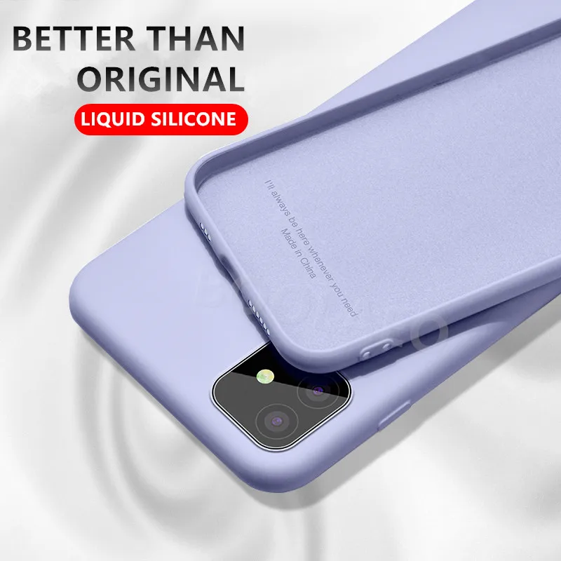 Роскошный тонкий мягкий чехол для iPhone 11 Pro Xs Max Оригинальный жидкий силиконовый