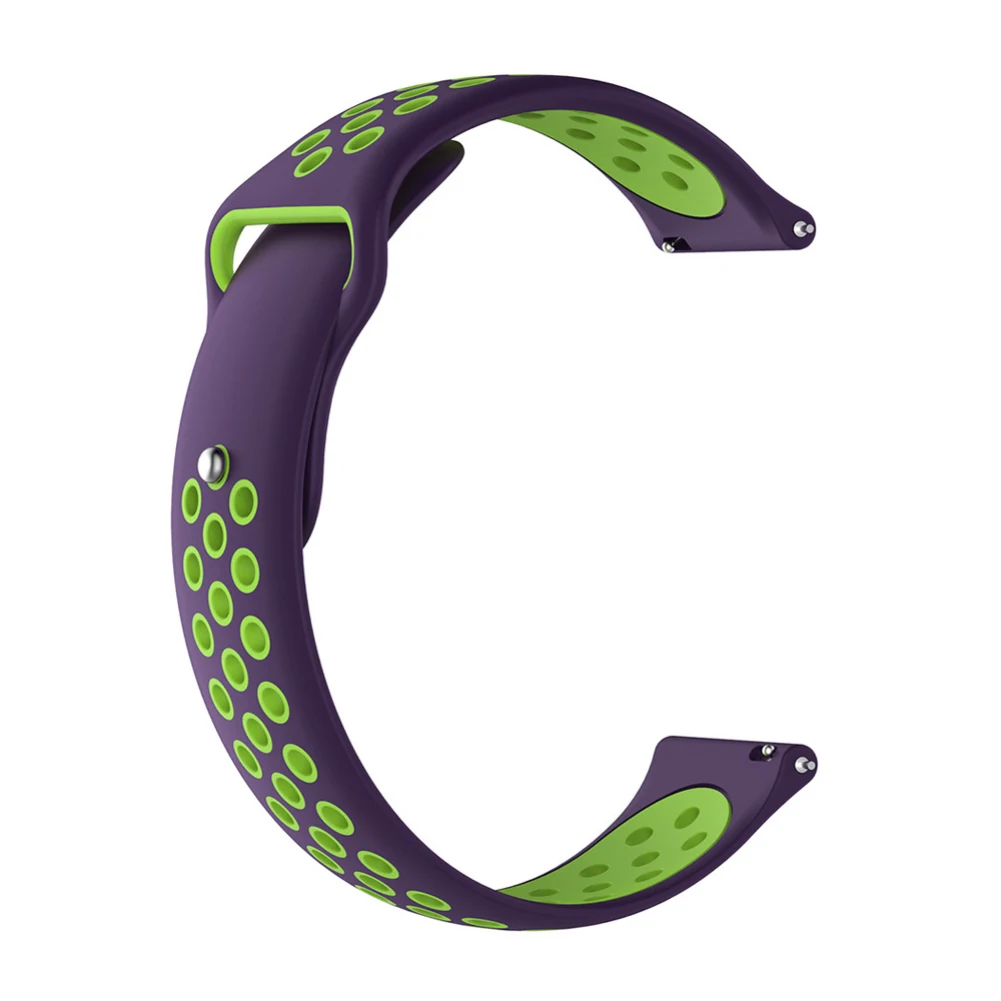 purple green Аксессуары для Garmin Forerunner 645 музыка/245 м силиконовый ремешок-браслет для vivoactive 3 Музыка/огнеупорные часы браслет разноцветный ремень - Цвет: purple green