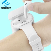 Новейшая версия, защитный чехол для AirPods 1/2, силиконовый чехол на запястье, совместимый с Apple AirPods Sport, портативный