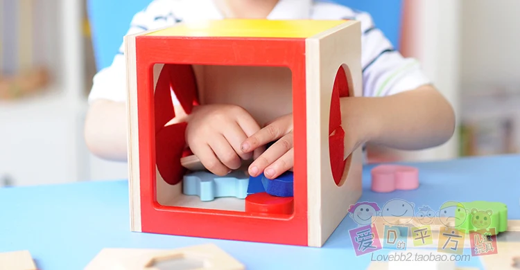 Japan Blind Spell Box Children'S Educational Toy Baby Tactile Sensory Development Shape Matching Game