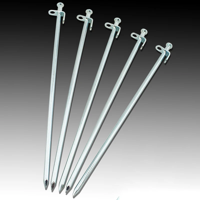 

Outdoor Tent Euipment Strength Steel Tent Nail Spike Canopy Tent Pegs Camping Hiking Picnic Tent Stakes Ground Pin Tent Accessor