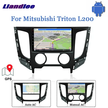 شراءمشغل وسائط متعددة للسيارة يعمل بنظام الأندرويد لسيارة Mitsubishi Triton L200 2015 ~ 2020 ملحقات راديو ونظام تحديد المواقع وستيريو كاربلاي وخرائط واي فاي وا...