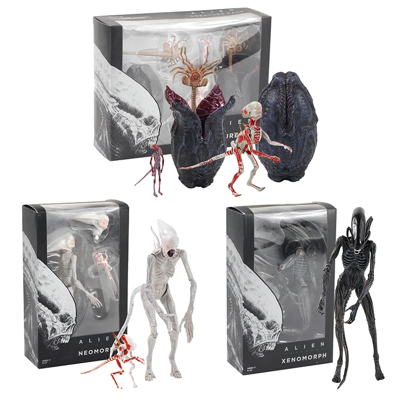 Пришельцы против Хищника Neomorph Facehugger грудные яйца набор существ Takayuki Takeya ПВХ