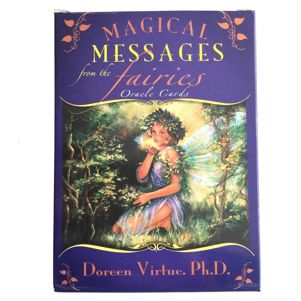 

44PCS/Set Magical Messages From The Fairies Tarot Cards For Children Friend Party Entertainment Board Game Divination Cards
