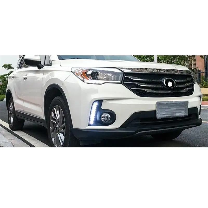 Автомобили Luces Para Drl Авто дневные ходовые Automovil светодиодные наружные Cob передние противотуманные фары автомобиля в сборе 17 18 для Trumpchi GS4