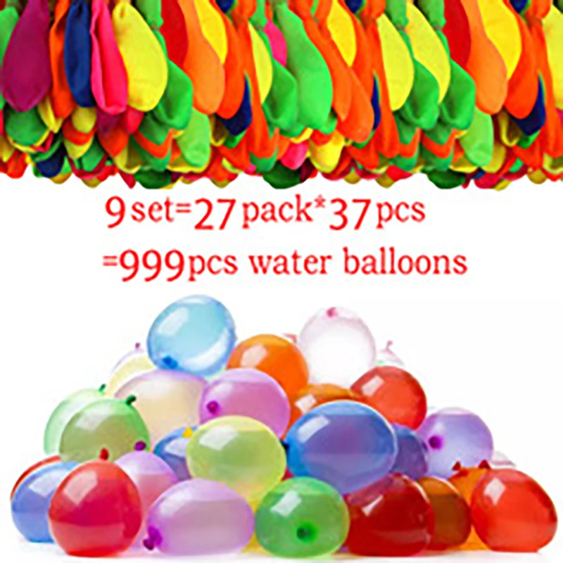 Juego de Globos de agua para niños, juego de fiesta de relleno rápido, 999 Bunches para juguetes de verano, juguete de playa al aire libre, 999 Uds.