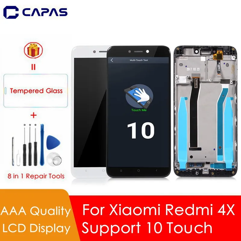 ЖК дисплей и дигитайзер в сборе для Xiaomi Redmi 4X Global сенсорный экран с полным
