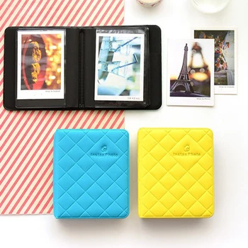 

3 Inch ID Card Tickets Package Storage Photo Album Photography Albums For Mini Instant Picture Portable 36 Pockets PU Cover