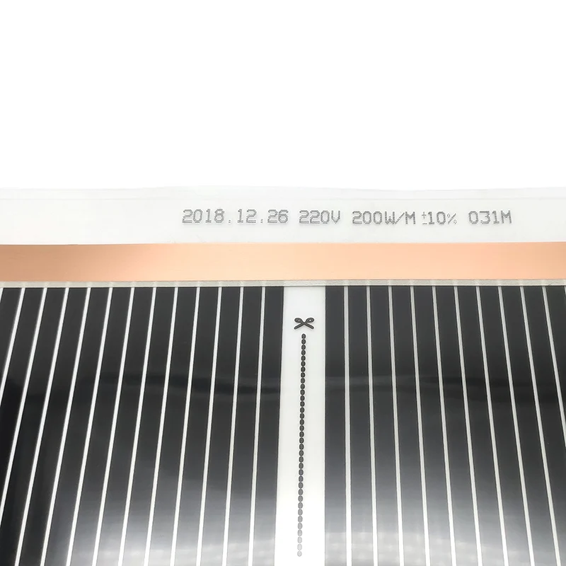 MINCO HEAT 400 Вт/м2 высокотемпературная нагревательная пленка из углеродного волокна для системы подогрева полов, Размер опционально