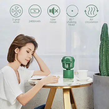 

Cactus Portable Gift Adjustable Noiseless Fan Delicate Cute Student 2020 Outdoor Folding Fan Home