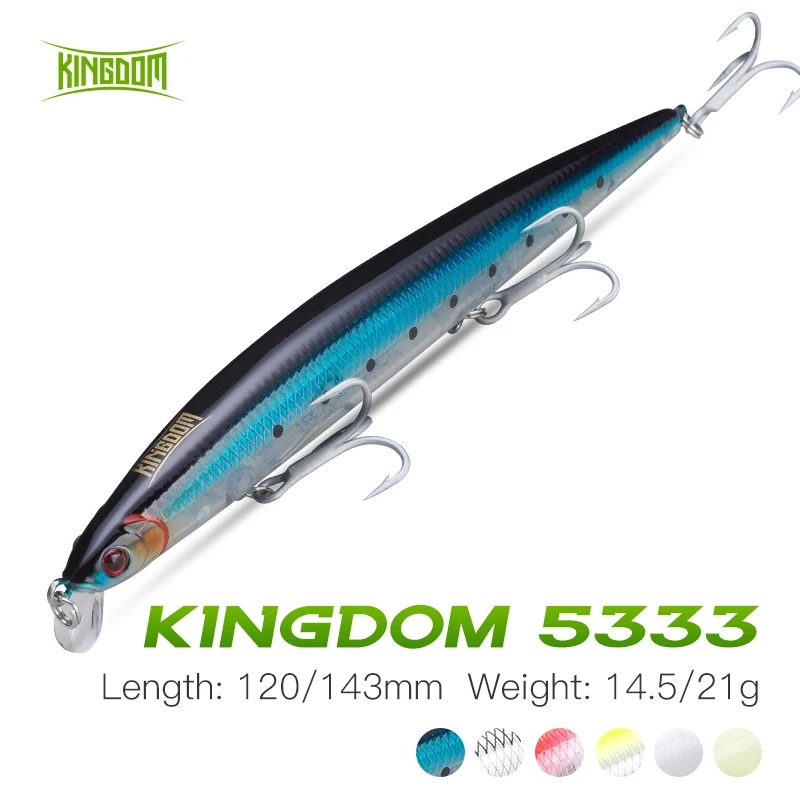 Kingdom Minnow рыболовная приманка 120 мм 143 плавающая морская вода и пресноводная для