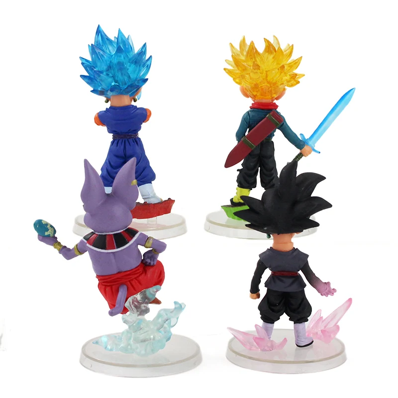 6Pcs Anime Dragon Ball Z Ação Filho Goku Vegeta Trunks Son Gohan Super  Saiyan Mini PVC Estatueta Colecionável Modelo Toy Kids Gift - AliExpress