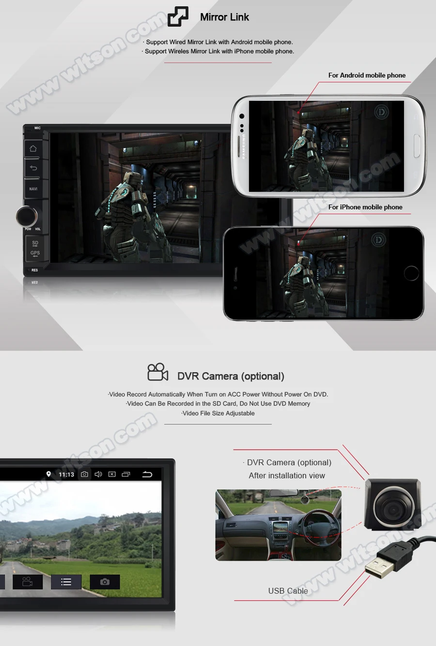 Clearance 7" Android 9.0 OS 2 Din Car Multimedia Two Din Car Navigation GPS Double Din Car Radio with Built-in Digital Signal Processor 9