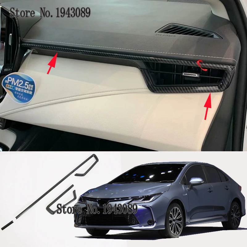 Для Toyota Sedan Corolla E210 Prestige Altis аксессуары Автомобильная контрольная панель Центральная накладка управления ABS Хром Интерьер