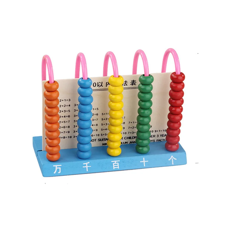 

Wooden Toys Children Early Childhood Educational Force Learning with Numbers Computing Addition And Subtraction Small Five-Speed