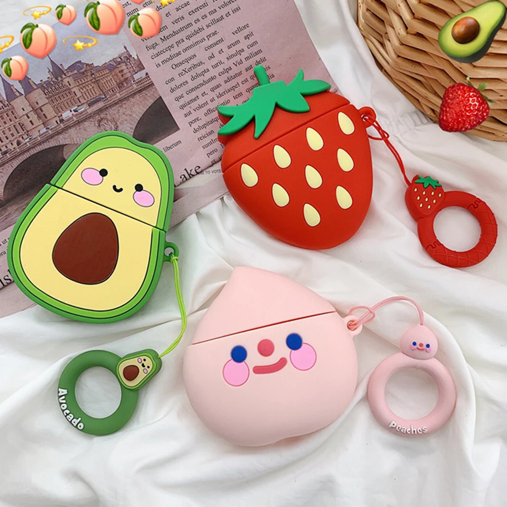 

Silicone Gameboy Case For Apple Earphones Airpods 1/AirPods 2 Earbuds Earphone Charging Case Protector Cover With Keychain Cute