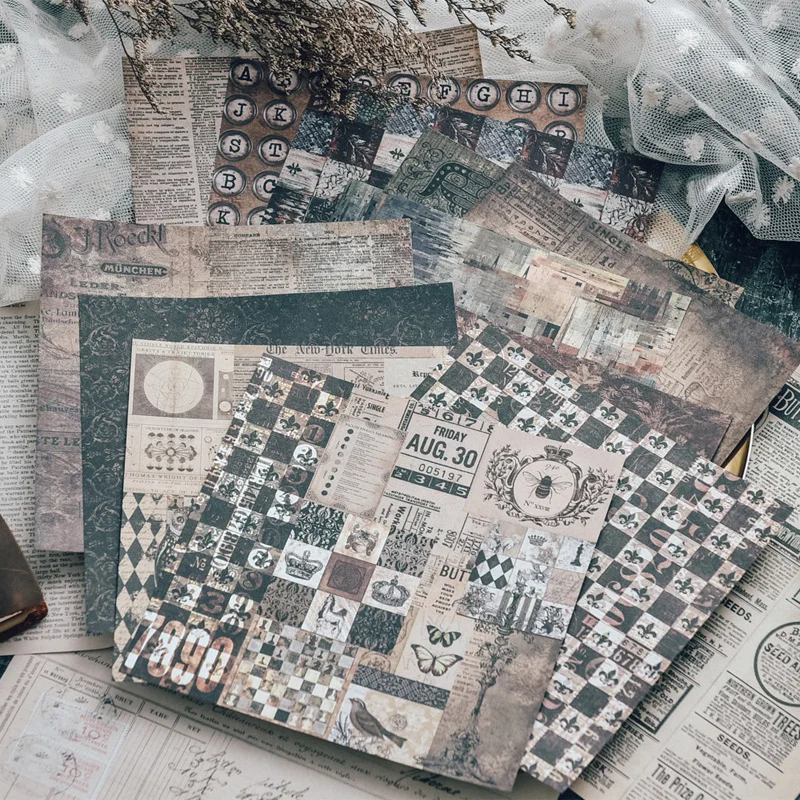 Panalisacraft 24 sheets 6"X6"vintage patterned paper pad Scrapbooking paper pack handmade craft craft Background pad card