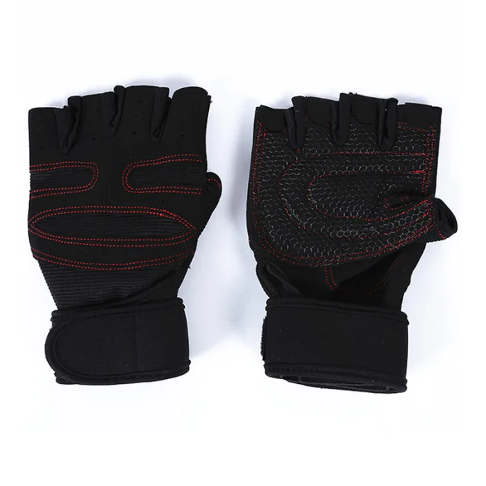 1 пара перчаток для тяжелой атлетики, противоскользящие перчатки для тренажерного зала, фитнеса, тренировки, спортивные перчатки, SEC88
