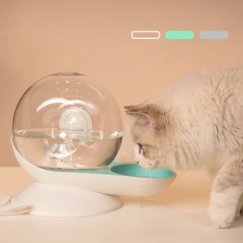 

Automatic Refill Cat Water Dispenser Snail Shaped for Dog Cats Feeder Pet Drinking Bowls Self-Dispensing Gravity Waterer 2.8L