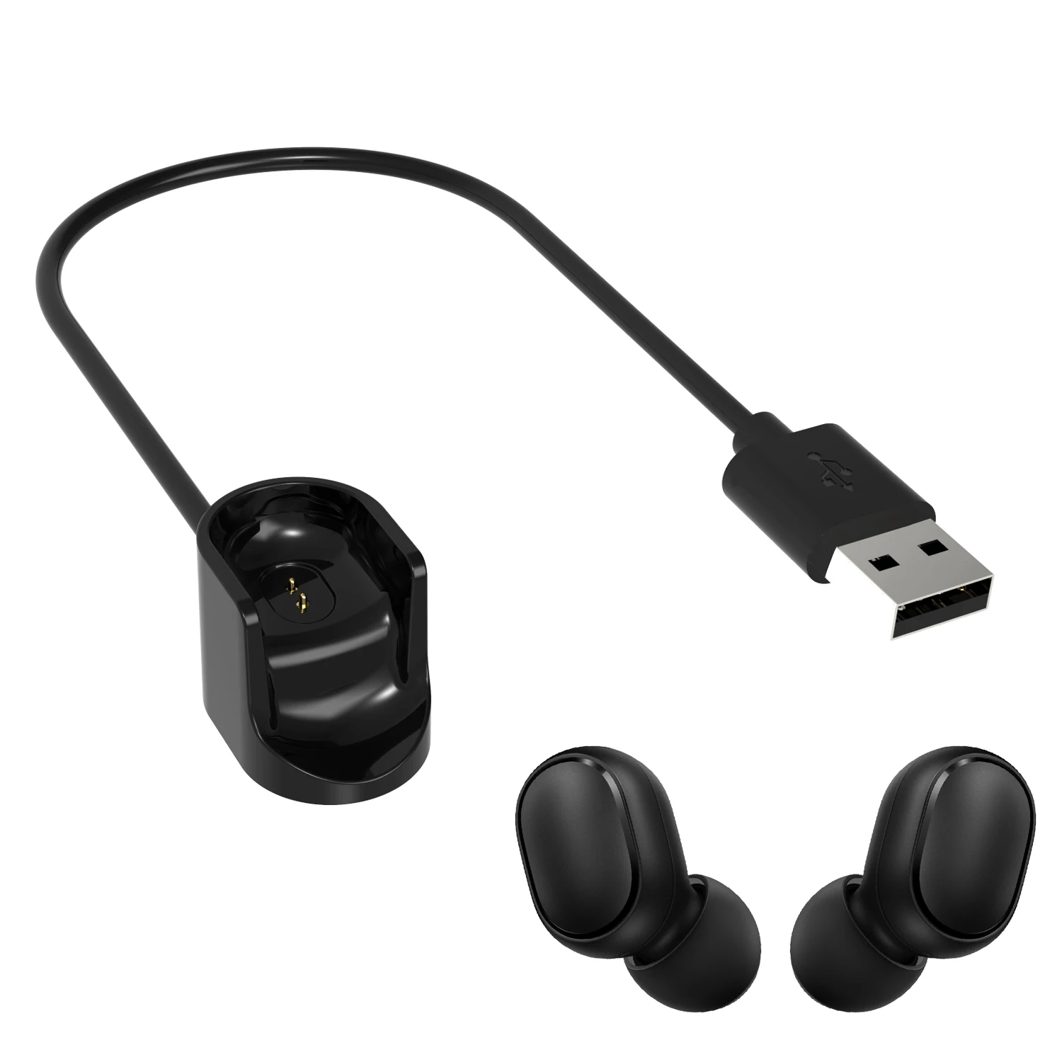 Dock Charger Adapter USB Fast Charging Cable Cord Wire for Xiaomi Redmi AirDots 2/S Wireless Bluetooth Airdots2 TWS Earphone | Электроника