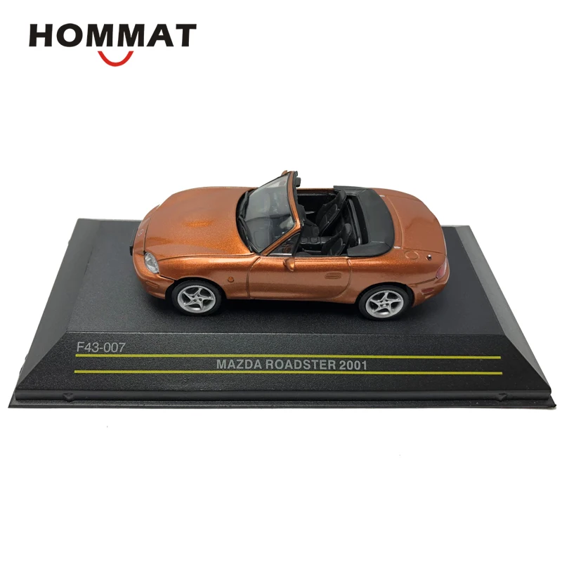 HOMMAT 1:43 Mazda Roadster 2001, модель автомобиля-трансформер из металлического сплава, Diecasts& Toy Vehicles, модели автомобилей, игрушки для детей, мальчиков