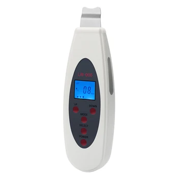 

2020 Ultrasonic Red Dot Button Facial Scraper Cleansing Acne Removal Facial Massager Ultrasonic Exfoliating Clean Tone Upgrade