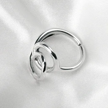 

Korea Dongdaemun S925 Sterling Silver Ring Female Fashion Cool Simple Irregular Ring Opening Adjustable Thai Silver Irregular