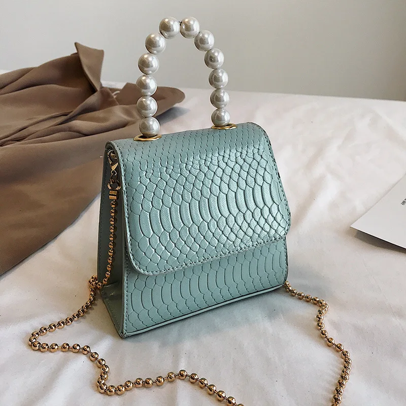 

New Arrival Bag Women's 2019 Summer New Style Fashion Korean-style Versatile Shoulder Bag Chain Shoulder Bag Pearl Handbag