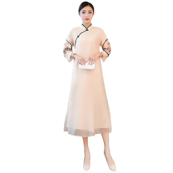 

2020 lace cheongsam short bride dress chinese evening gown woman wedding qipao modern party dress lady cheongsam chinese dress