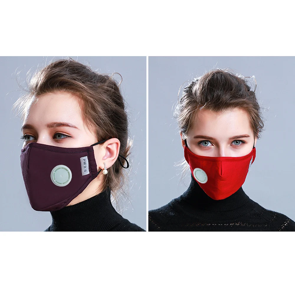 1Pcs Fashion Mask Unisex Cotton Breath Valve Mouth Mask Dust Pollution Mask Filter Respirator Mouth-muffle Mascarillas 6