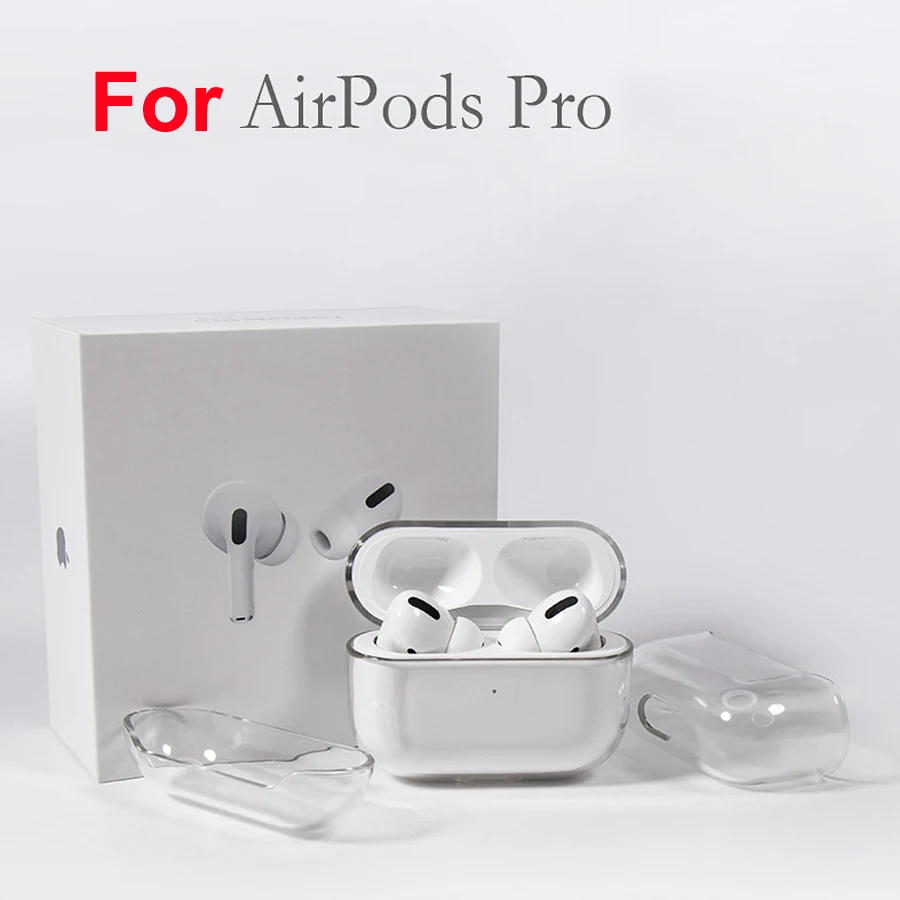 Жесткий прозрачный чехол для ПК для Apple Airpods Pro чехол s Роскошный чехол для наушников чехол для Air pods 3 защитный чехол