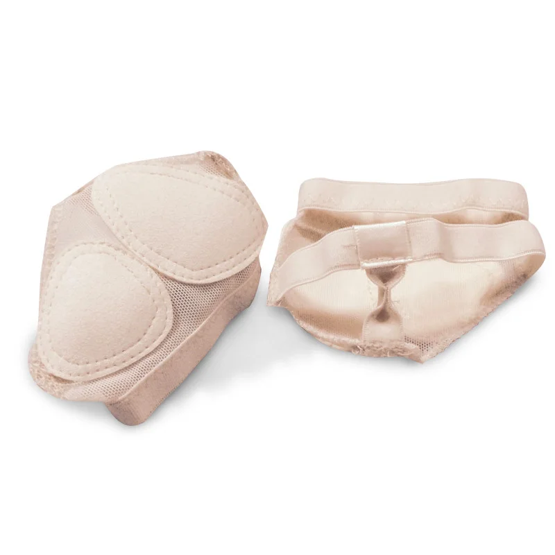 Soft Gymnastics Ballet Shoes Women's Mesh Breathable Half-toe Belly Dance Shoes Herringbone Models Wear-resistant Foot Socks
