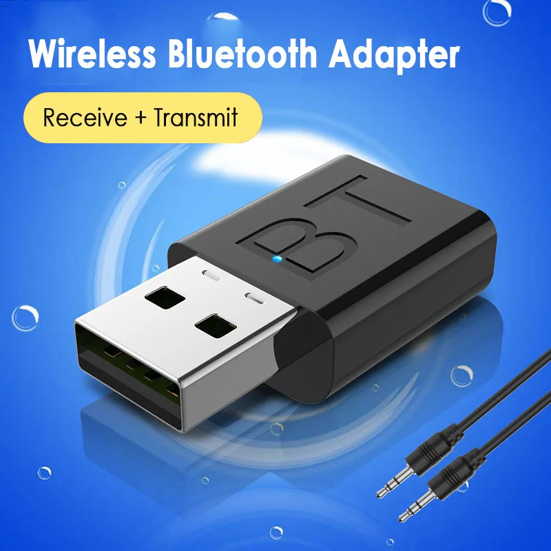 Новинка AC/DC адаптеры 2 в 1 Bluetooth 5,0 приемник передатчик адаптер для компьютера ТВ динамик автомобиля