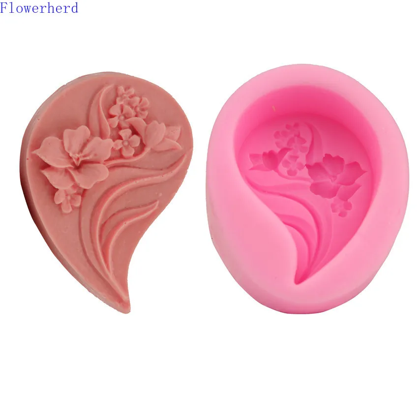 Leaf Flower Cake Silicone Mold DIY Baking Tool Ice Tray Chocolate Soap Form Fondant Handmade Decor | Дом и сад